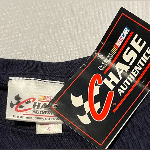 New with Tags size S small Chase Authentics Michael Waltrip 55 Tee Blue NASCAR - Picture 3 of 12